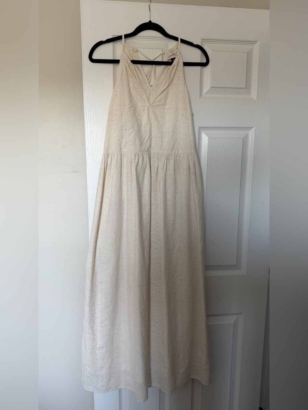 Universal Thread Cream Eyelet Maxi Dress